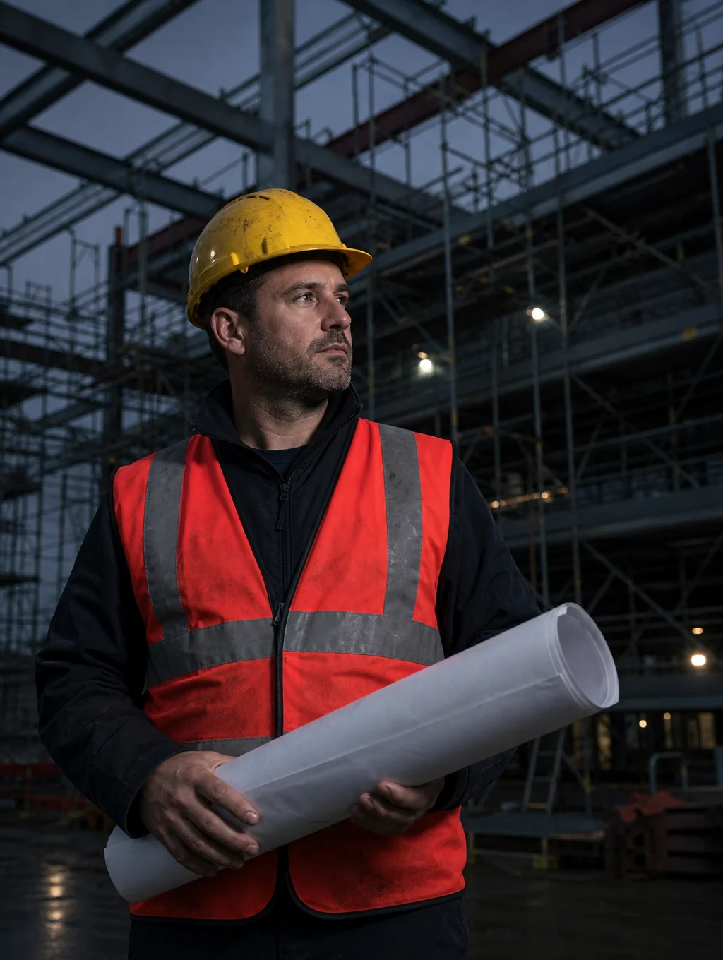 Americo Moscariello overseeing a high-end construction site in Collegeville